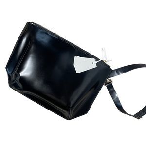 NWT COS Black Recycled Leather Fanny Pack Belt Bag